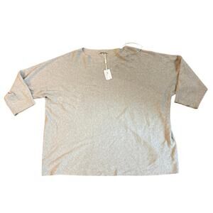 Vila Milano Womens 3X Gray‎ Heather Dove Knit Sweater NWT